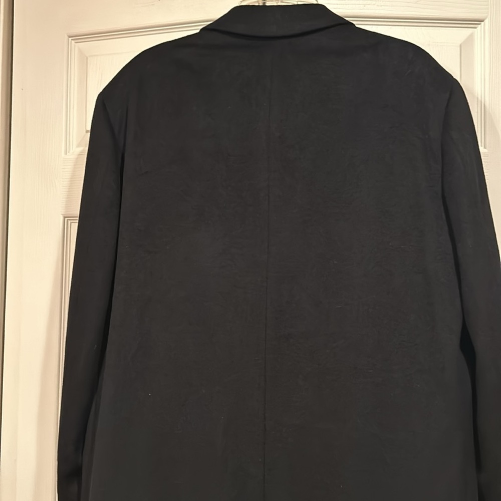 Meeting Street -44R - Knee Length - Mens - Black - Wool Coat - Picture 4 of 8